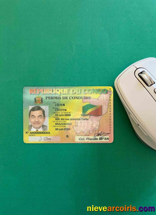 Congo driving license  photolook